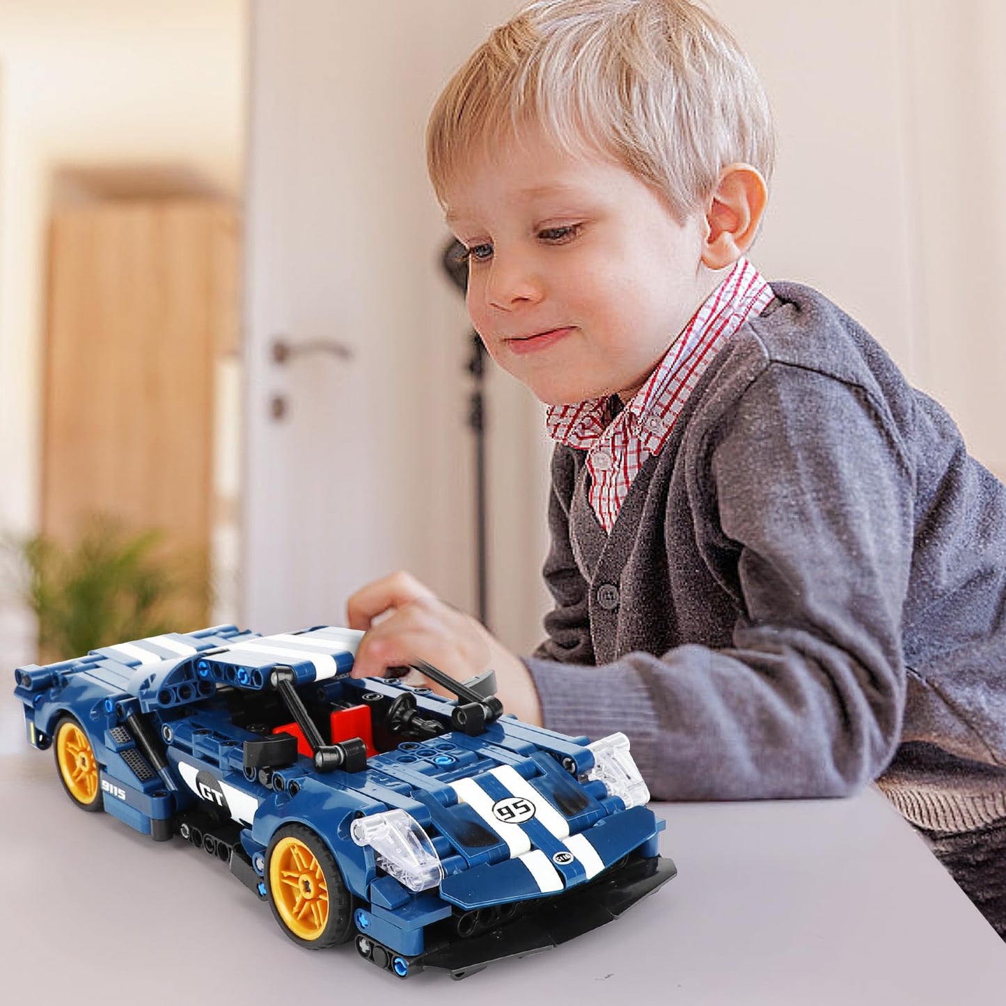 QLT QIAOLETONG Technik Car Building Blocks - Compatible with Lego Cars, Dual Form Transformation, A Dual Experience of Speed Champion and Transformer, Cars for Boys Age 6+ (609 PCS)