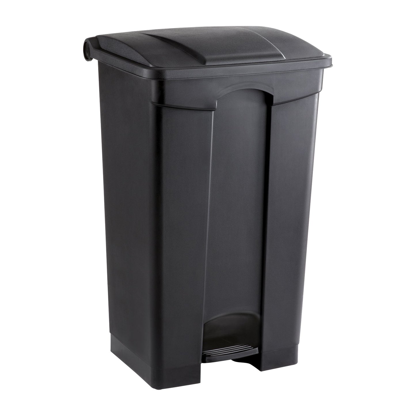 Safco 23-Gallon Step-On Trash Can, Black