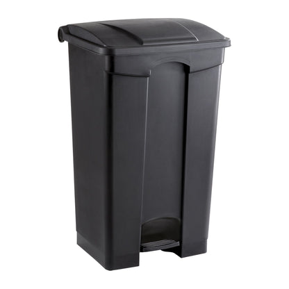 Safco 23-Gallon Step-On Trash Can, Black