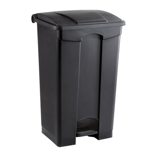 Safco 23-Gallon Step-On Trash Can, Black