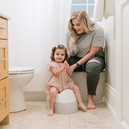 The First Years Potty Training Urinal and Potty System - 2-in-1 Toddler Urinal and Potty Training Toilet Seat - Adjustable Toddler Toilet Ages 18 Months and Up