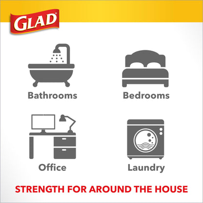 Glad Lemon Fresh Drawstring Trash Bags, 26 Ct