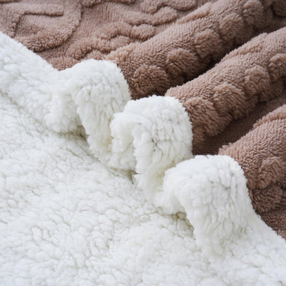 Sherpa Fleece Throw Blanket 60"x80" for All Seasons