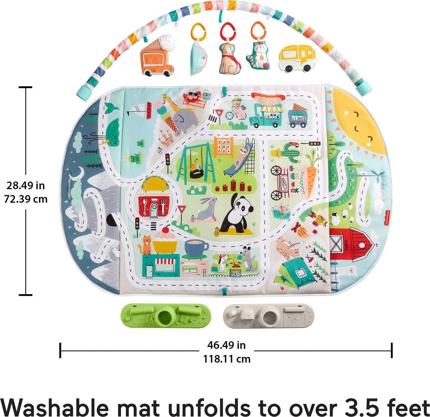 Fisher-Price Baby Playmat with Music & Lights