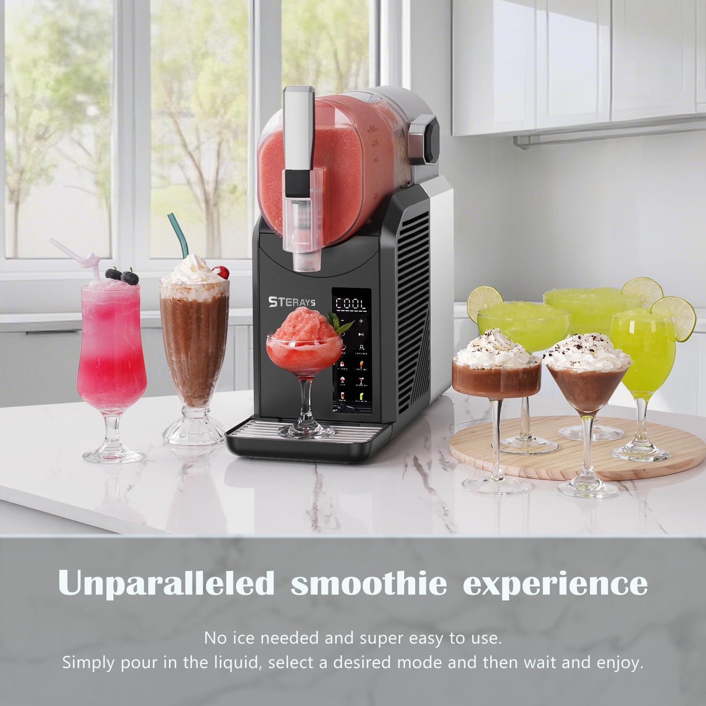 Slushie Machine with 6 Programs and Auto Clean