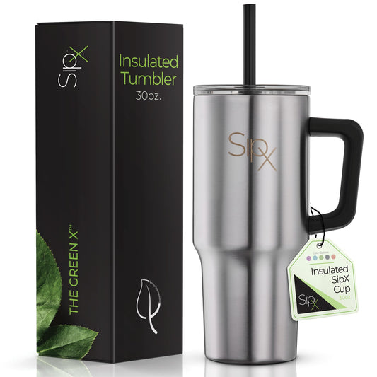30oz Insulated Tumbler with Lid and Straw