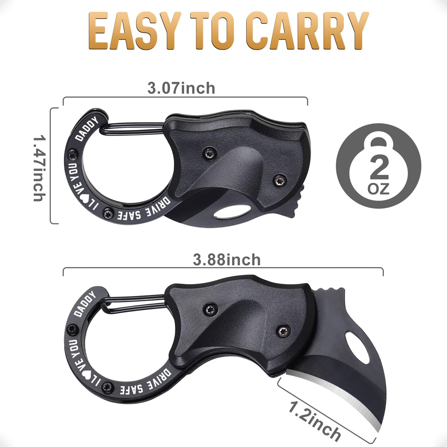 EDC Box Cutter Tool for Dad Gifts