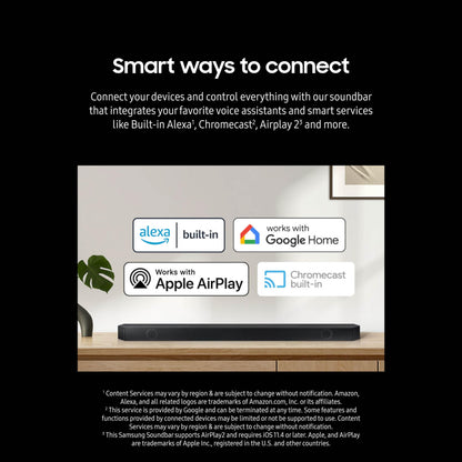 SAMSUNG 11.1.4ch Dolby Atmos Soundbar with Alexa