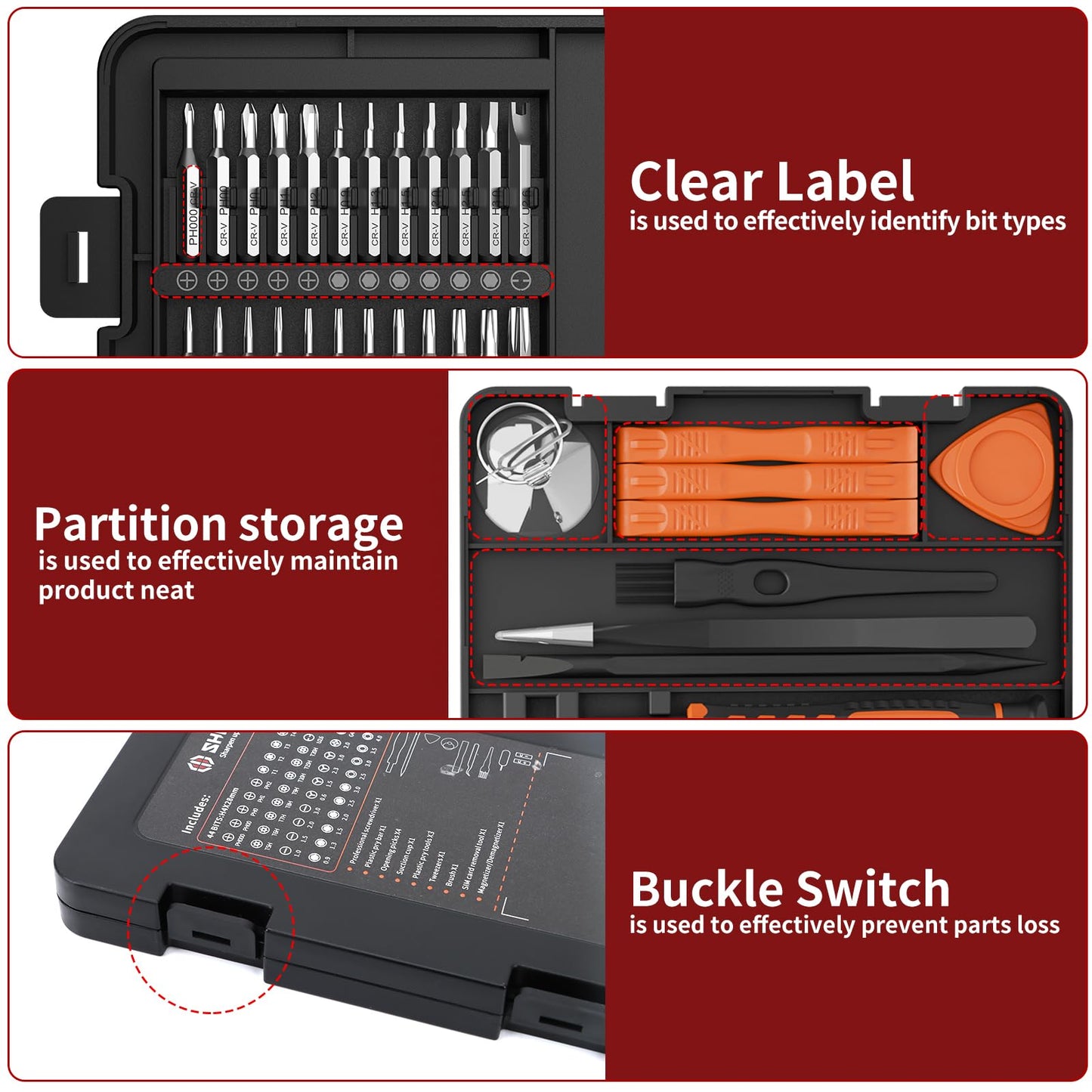 Precision Screwdriver Set for Electronics - 58 in 1