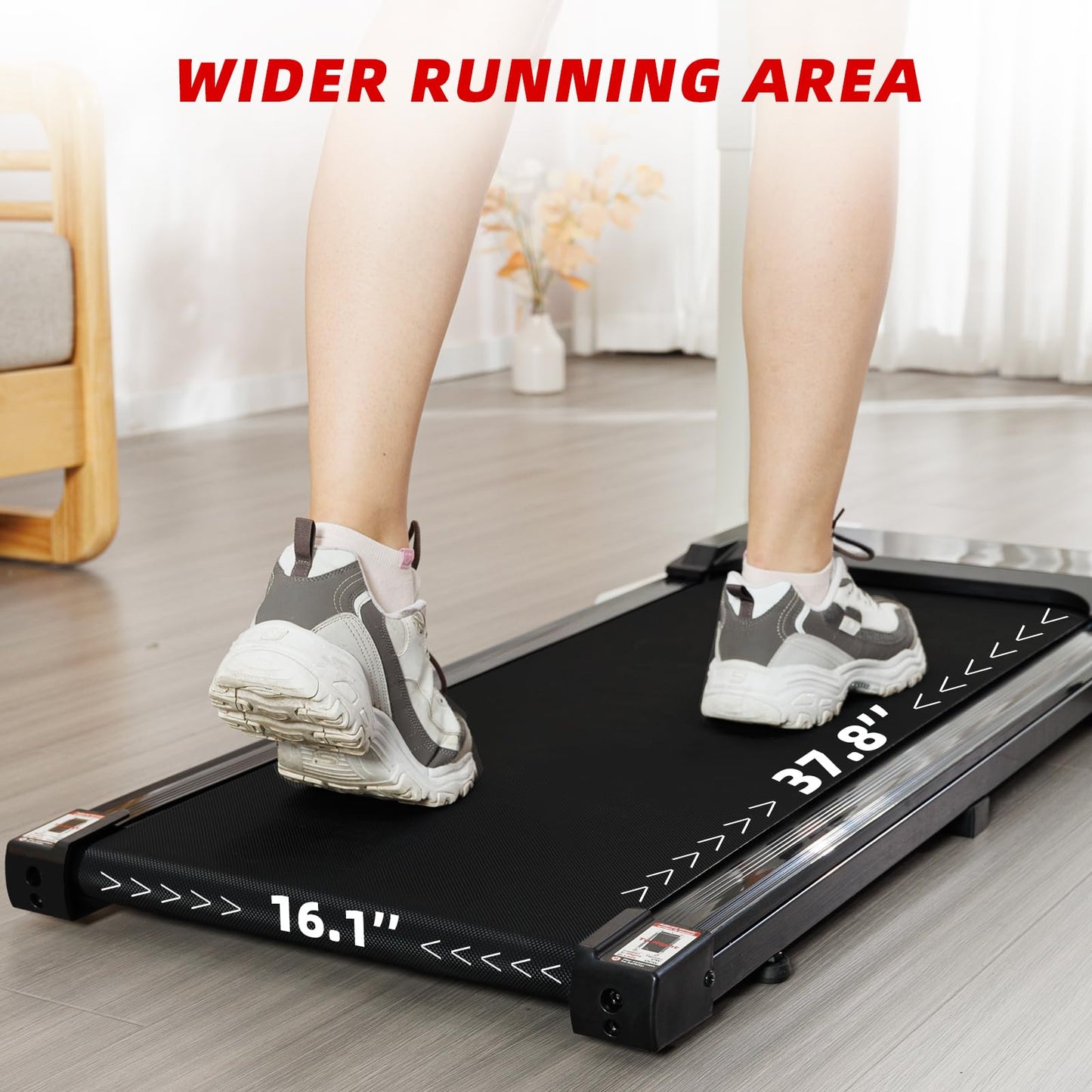 Portable 2-in-1 Treadmill for Home & Office