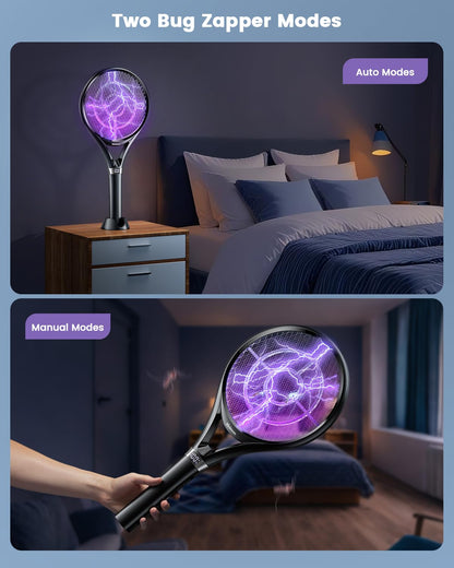 Minimoon Rechargeable Electric Fly Swatter Racket