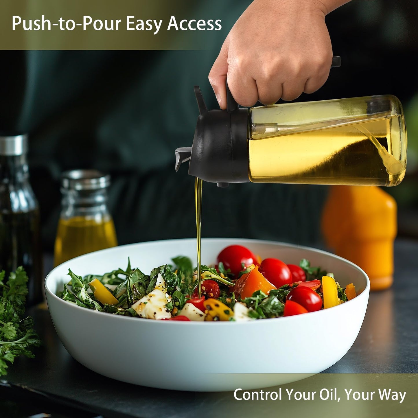 Olive Oil Sprayer Glass Bottle 16oz