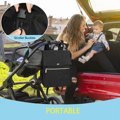 Diaper Bag Backpack with Changing Pad by LANDICI