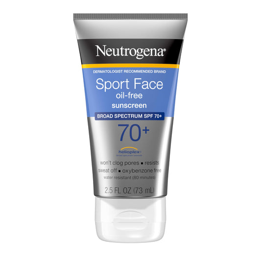 Neutrogena Sport Face Sunscreen SPF 70, Oil-Free