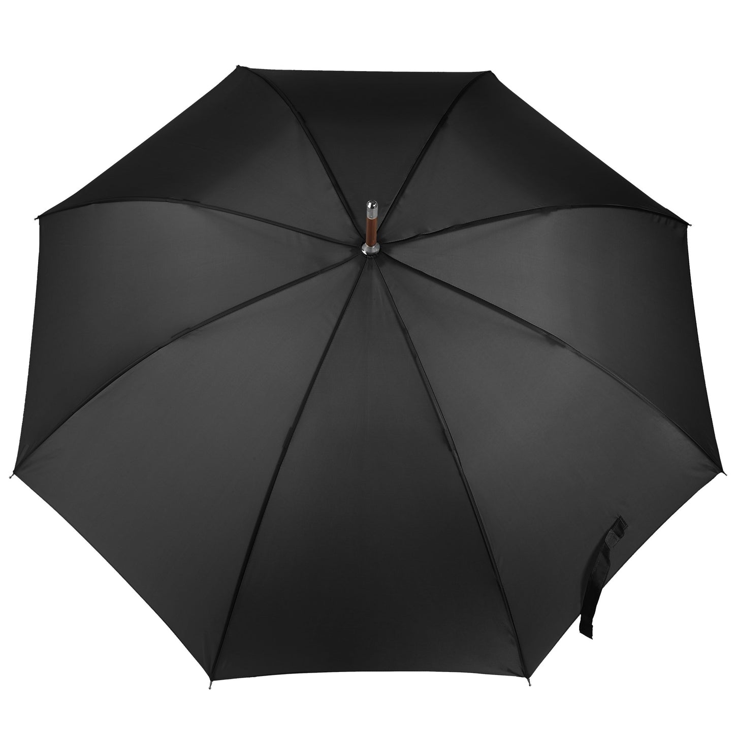 Totes Auto Open Black J Stick Umbrella