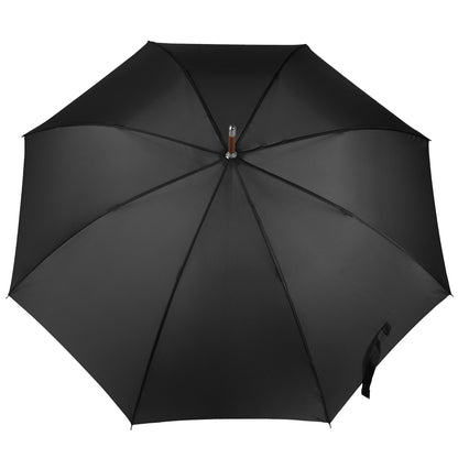 Totes Auto Open Black J Stick Umbrella