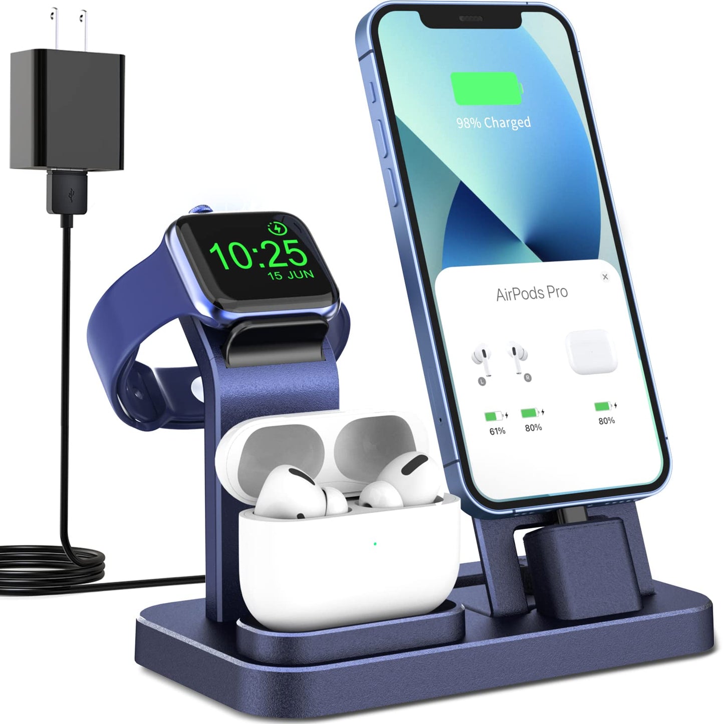3-in-1 Charging Station for Apple Devices