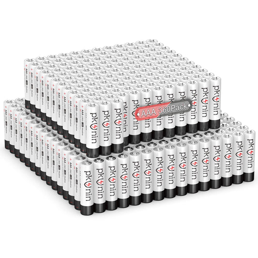 360 Pack PKUNIN AAA Alkaline Batteries