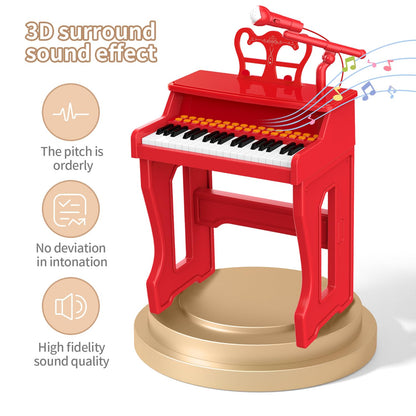 Kids Toy Piano Keyboard - 37 Keys Musical Gift