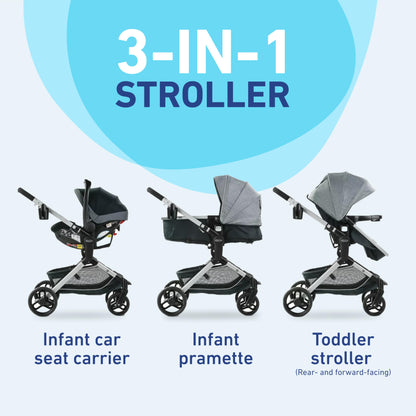 Graco Travel System with Reversible Seat & Car Seat