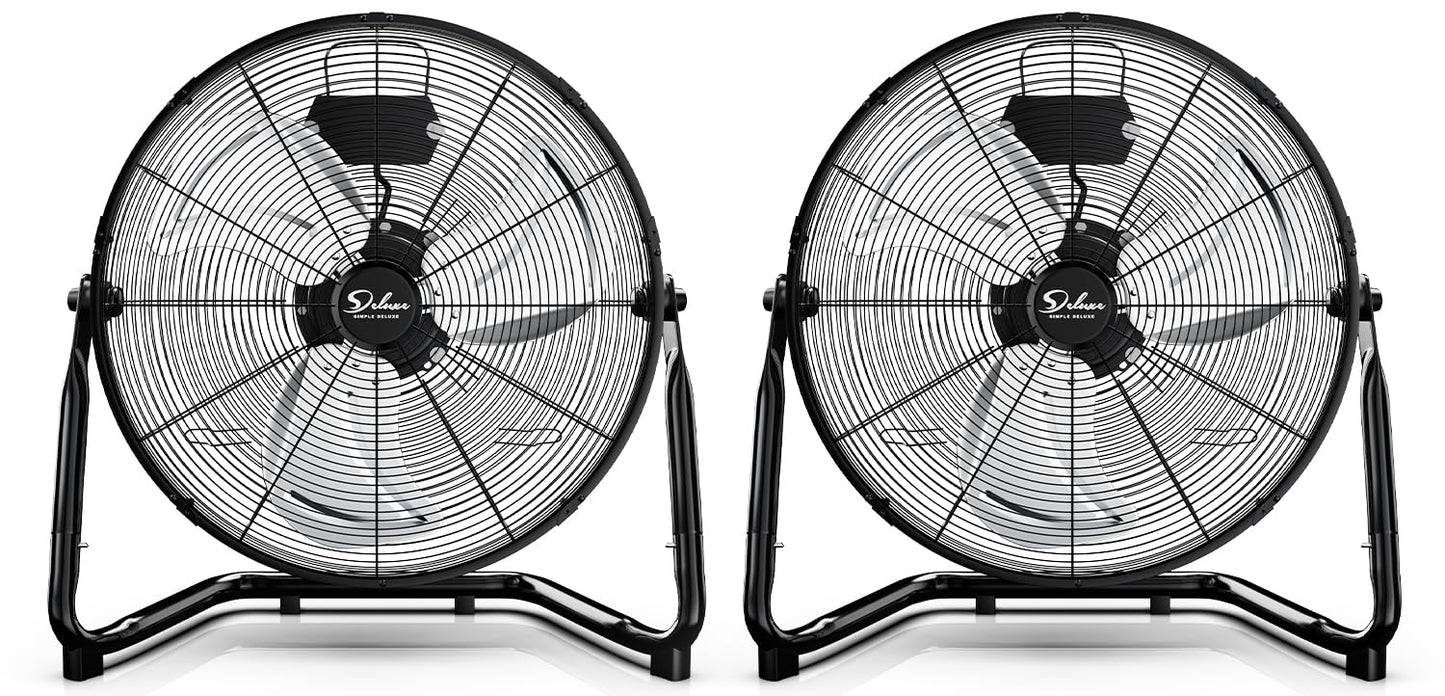 Simple Deluxe 12 Inch High Velocity Floor Fans