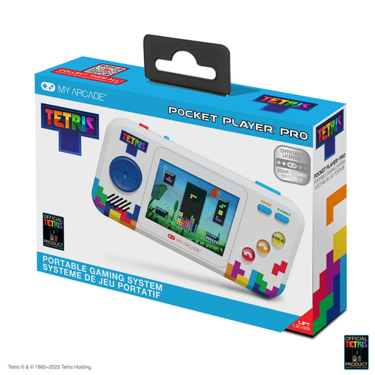 My Arcade Tetris Pocket Player Pro: Strategic Puzzle Game, Retro Portable Game Console, Tetris Game for Kids and Adults 2.75" Full Color Display