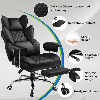 GTRACING Ergonomic Gaming Office Chair with Footrest