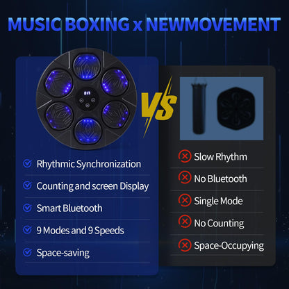 Bluetooth Boxing Trainer with Gloves and LED