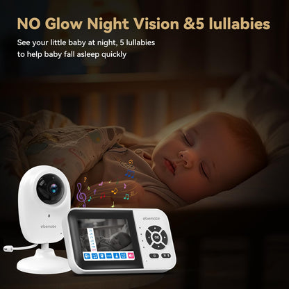 2.8" Baby Monitor with 1080P Camera & Night Vision