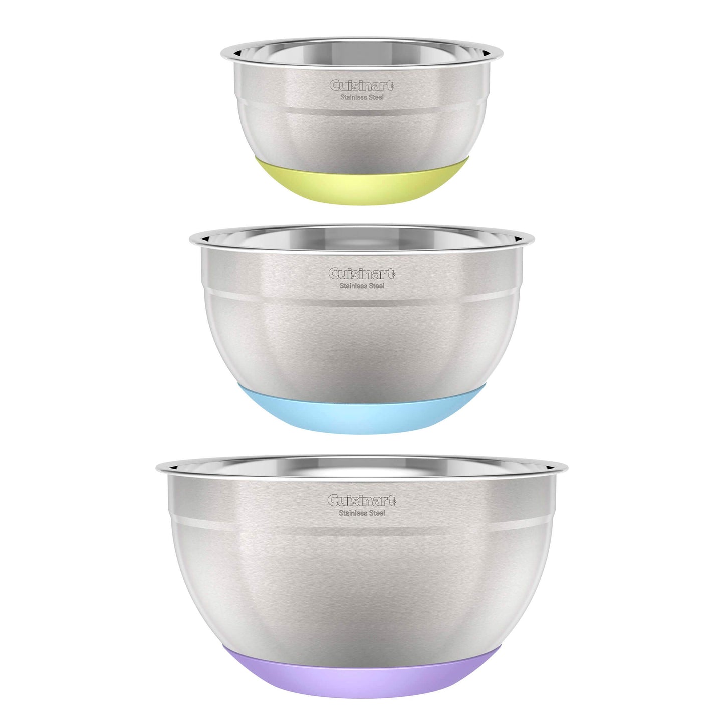Cuisinart 3-Piece Stainless Steel Mixing Bowls