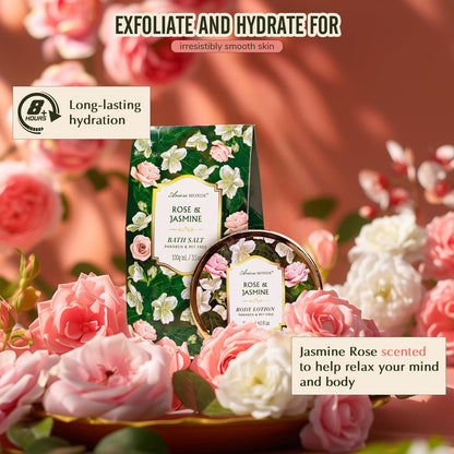 Rose & Jasmine Spa Gift Basket for Women