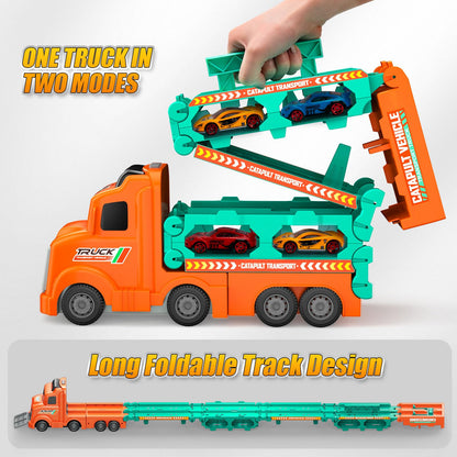 Foldable 3-Layer Car Race Track Playset