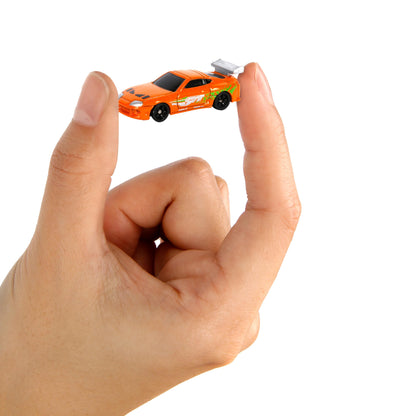 Fast & Furious Final Race Train Nano Scene & 2 1.65" Die-Cast Cars, Toys for Kids and Adults