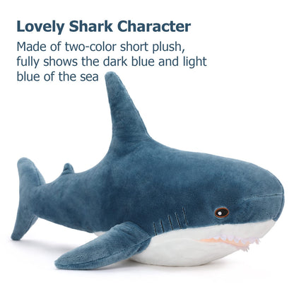 Giant Shark Plush Toy Pillow for Kids 40"