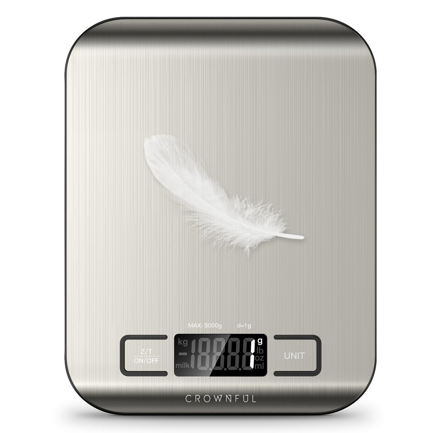 CROWNFUL Digital Kitchen Scale with Tare Function