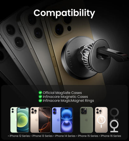 15W MagSafe Wireless Car Charger by InfinaCore