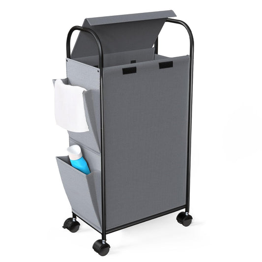 Luxspire 75L Rolling Laundry Hamper with Lid