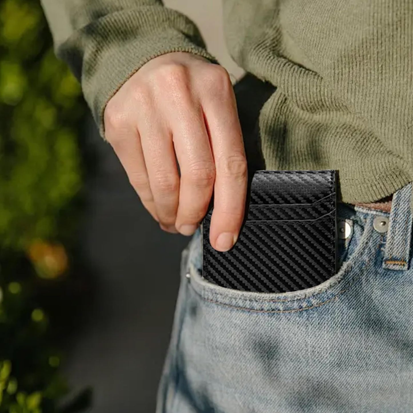 RFID Blocking Leather Wallet for Men