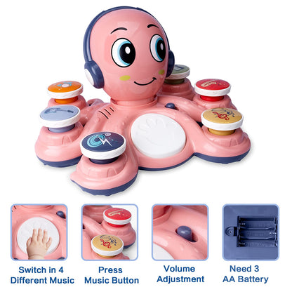 Musical Octopus Toy for Toddlers by CYURMJUN