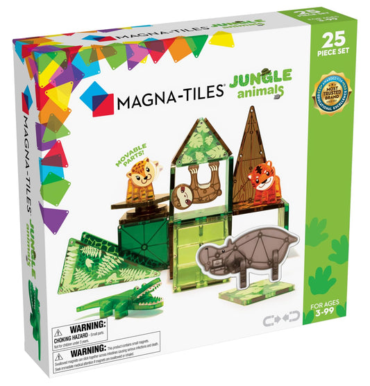 MAGNA-TILES Jungle Animals 25-Piece Set