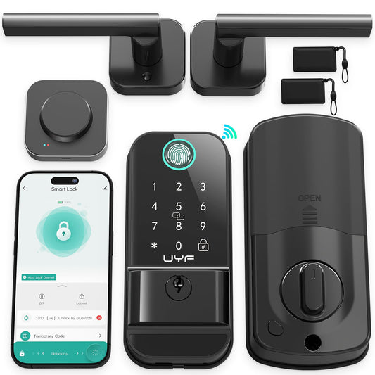 Keyless WiFi Smart Lock with Fingerprint & Keypad