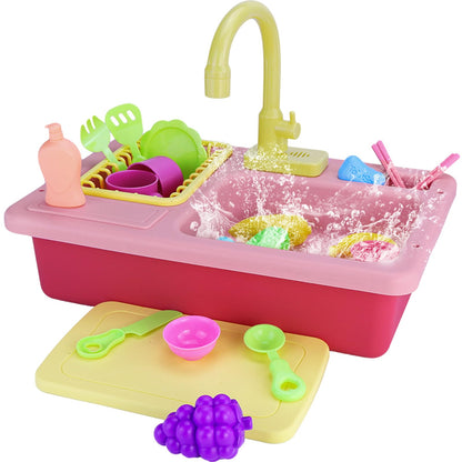 Kids Play Sink with Running Water Toy