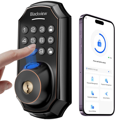 Fingerprint Smart Door Lock with Bluetooth Control
