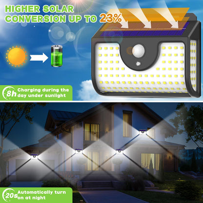 Ornnut 4-Pack Solar Motion Sensor Lights