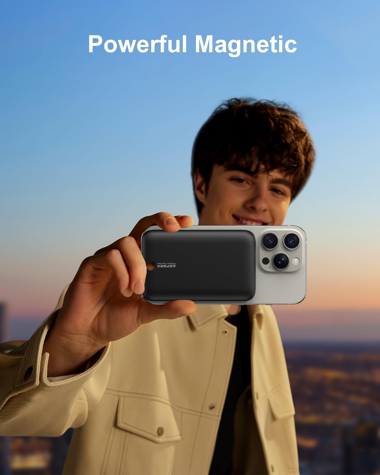 10000mAh Power Bank with Wireless Charging