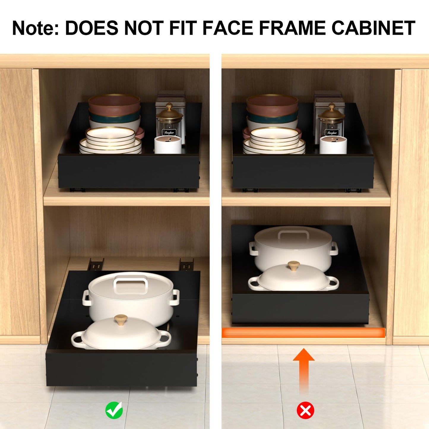 Pull Out Cabinet Organizer by HIKITMATE