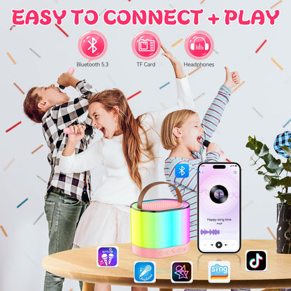 Karaoke Machine for Kids with 2 Microphones