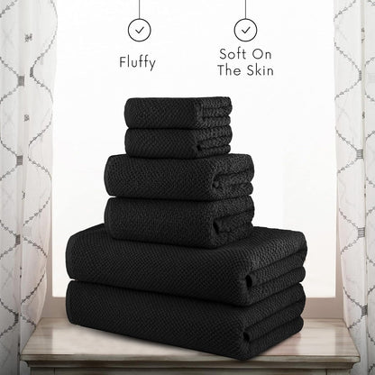 6-Piece CASA COPENHAGEN Cotton Towel Set