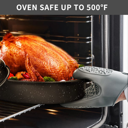 Granite Roasting Pan with Lid for Turkey
