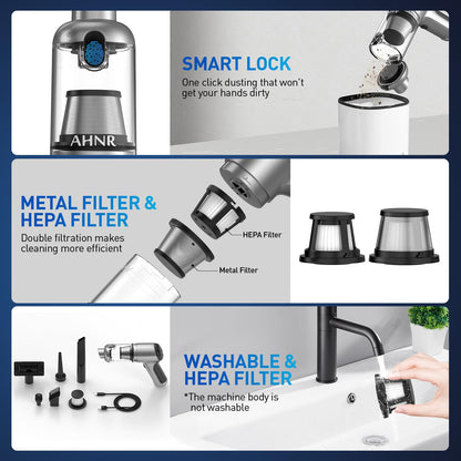 Cordless Handheld Vacuum Cleaner by AHNR